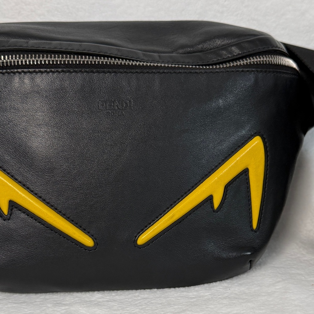 Fendi Monster Bugs Eye Leather Belt Bag